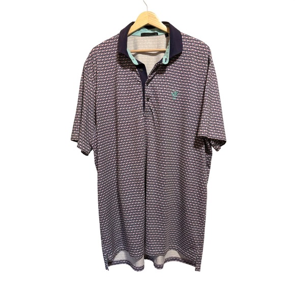 Greyson Other - Greyson Mens Performance Golf Polo Shirt XL Myopia Hunt Club Golf Club Preppy